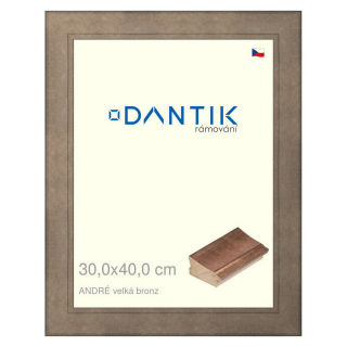 DANTIK rámeček 30x40 | ANDRÉ velká bronz (Plexi Čiré)