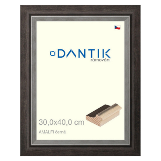 DANTIK rámeček 30x40 | AMALFI černá (Plexi Čiré)