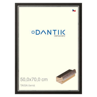 DANTIK rámeček 50x70 | TAIGA černá (Plexi Čiré)