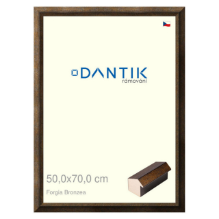DANTIK rámeček 50x70 | Forgia Bronzea (Plexi Čiré)
