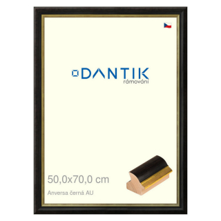 DANTIK rámeček 50x70 | ANIVERSA černá AU (Plexi Čiré)