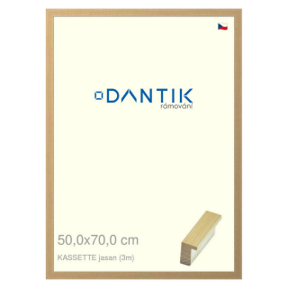 DANTIK rámeček 50x70 | KASSETTE jasan (Plexi Čiré)