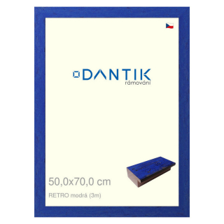 DANTIK rámeček 50x70 | RETRO modrá (Plexi Čiré)