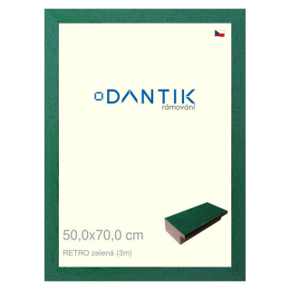 DANTIK rámeček 50x70 | RETRO zelená (Plexi Čiré)