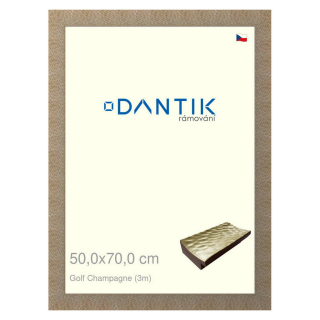 DANTIK rámeček 50x70 | Golf champagne (Plexi Čiré)