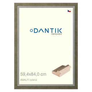 DANTIK rámeček 59,4x84 | AMALFI zelená (Plexi Čiré)