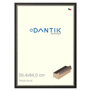 DANTIK rámeček 59,4x84 | TAIGA černá (Plexi Čiré)