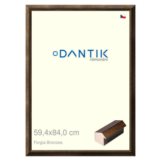 DANTIK rámeček 59,4x84 | Forgia Bronzea (Plexi Čiré)