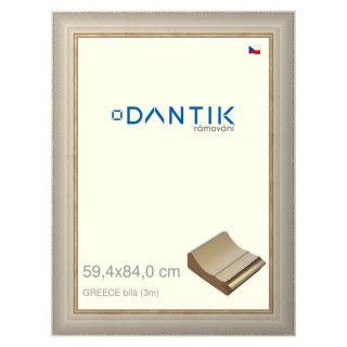 DANTIK rámeček 59,4x84 | GREECE bílá (Plexi Čiré)