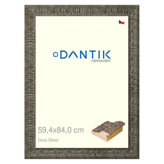 DANTIK rámeček 59,4x84 | Dora Silver (Plexi Čiré)
