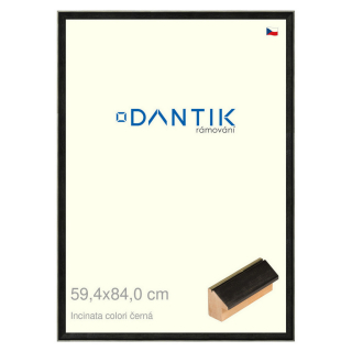 DANTIK rámeček 59,4x84 | INCLINATA colori černá (Plexi Čiré)