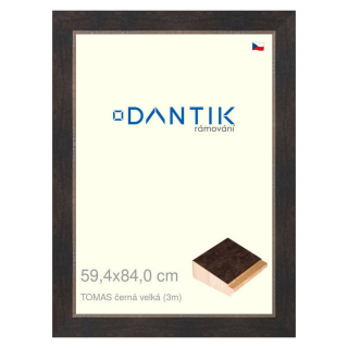 DANTIK rámeček 59,4x84 | TOMAS černá velká (Plexi Čiré)