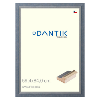 DANTIK rámeček 59,4x84 | AMALFI modrá (Plexi Čiré)