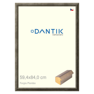 DANTIK rámeček 59,4x84 | Forgia Piombo (Plexi Čiré)