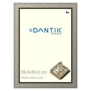 DANTIK rámeček 59,4x84 | PRAHA stříbrná (Plexi Čiré)