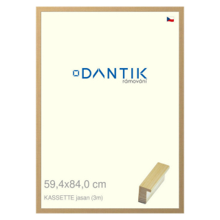 DANTIK rámeček 59,4x84 | KASSETTE jasan (Plexi Čiré)