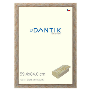 DANTIK rámeček 59,4x84 | PAINT žlutá velká (Plexi Čiré)