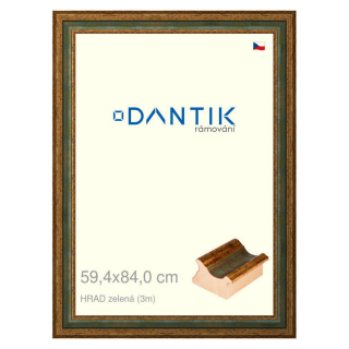 DANTIK rámeček 59,4x84 | HRAD zelená (Plexi Čiré)
