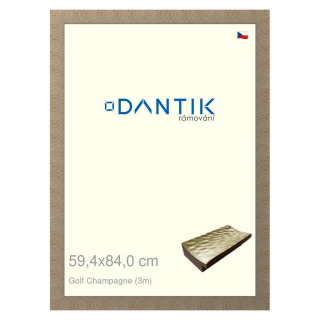DANTIK rámeček 59,4x84 | Golf champagne (Plexi Čiré)