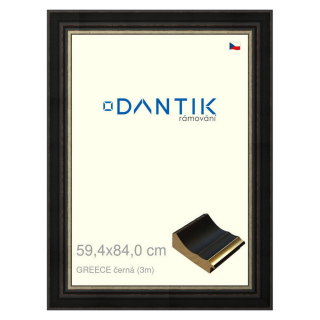 DANTIK rámeček 59,4x84 | GREECE černá (Plexi Čiré)