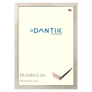 DANTIK rámeček 59,4x84 | RETRO bílá (Plexi Čiré)