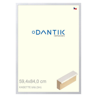 DANTIK rámeček 59,4x84 | KASSETTE bílá (Plexi Čiré)