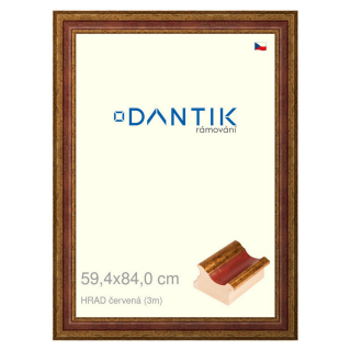 DANTIK rámeček 59,4x84 | HRAD červená (Plexi Čiré)