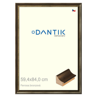 DANTIK rámeček 59,4x84 | Ferrosa bronzová (Plexi Čiré)