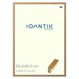DANTIK rámeček 59,4x84 | KASSETTE dub (Plexi Čiré)