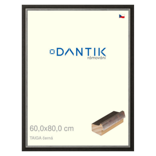 DANTIK rámeček 60x80 | TAIGA černá (Plexi Čiré)
