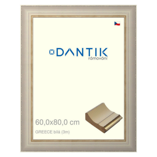 DANTIK rámeček 60x80 | GREECE bílá (Plexi Čiré)