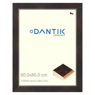 DANTIK rámeček 60x80 | TOMAS černá velká (Plexi Čiré)