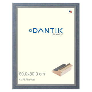 DANTIK rámeček 60x80 | AMALFI modrá (Plexi Čiré)