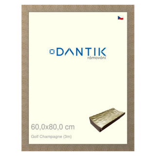 DANTIK rámeček 60x80 | Golf champagne (Plexi Čiré)