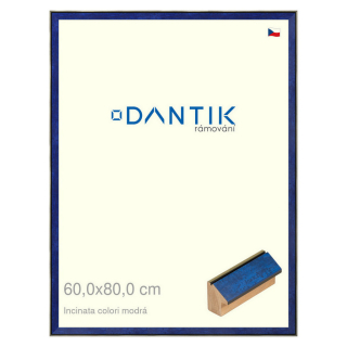 DANTIK rámeček 60x80 | INCLINATA colori modrá (Plexi Čiré)