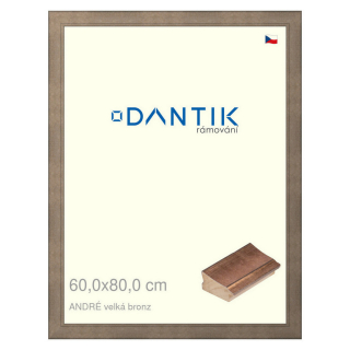 DANTIK rámeček 60x80 | ANDRÉ velká bronz (Plexi Čiré)