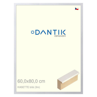 DANTIK rámeček 60x80 | KASSETTE bílá (Plexi Čiré)