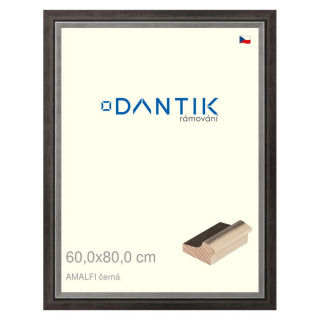 DANTIK rámeček 60x80 | AMALFI černá (Plexi Čiré)