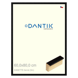 DANTIK rámeček 60x80 | KASSETTE černá (Plexi Čiré)
