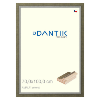DANTIK rámeček 70x100 | AMALFI zelená (Plexi Čiré)