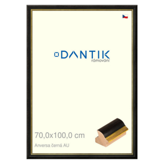 DANTIK rámeček 70x100 | ANIVERSA černá AU (Plexi Čiré)