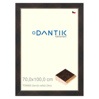 DANTIK rámeček 70x100 | TOMAS černá velká (Plexi Čiré)