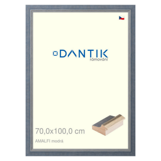 DANTIK rámeček 70x100 | AMALFI modrá (Plexi Čiré)