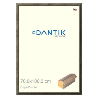 DANTIK rámeček 70x100 | Forgia Piombo (Plexi Čiré)