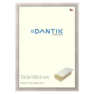 DANTIK rámeček 70x100 | PAINT bílá velká (Plexi Čiré)