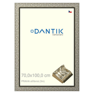 DANTIK rámeček 70x100 | PRAHA stříbrná (Plexi Čiré)
