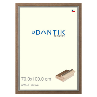 DANTIK rámeček 70x100 | AMALFI okrová (Plexi Čiré)