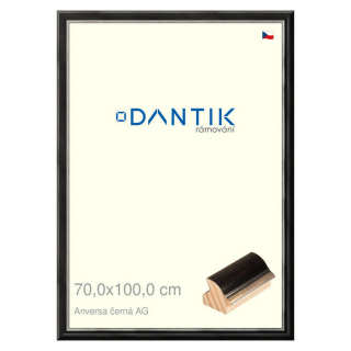 DANTIK rámeček 70x100 | ANIVERSA černá AG (Plexi Čiré)