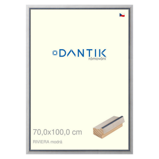 DANTIK rámeček 70x100 | RIVIERA modrá (Plexi Čiré)