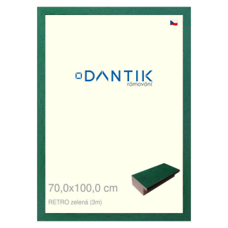 DANTIK rámeček 70x100 | RETRO zelená (Plexi Čiré)